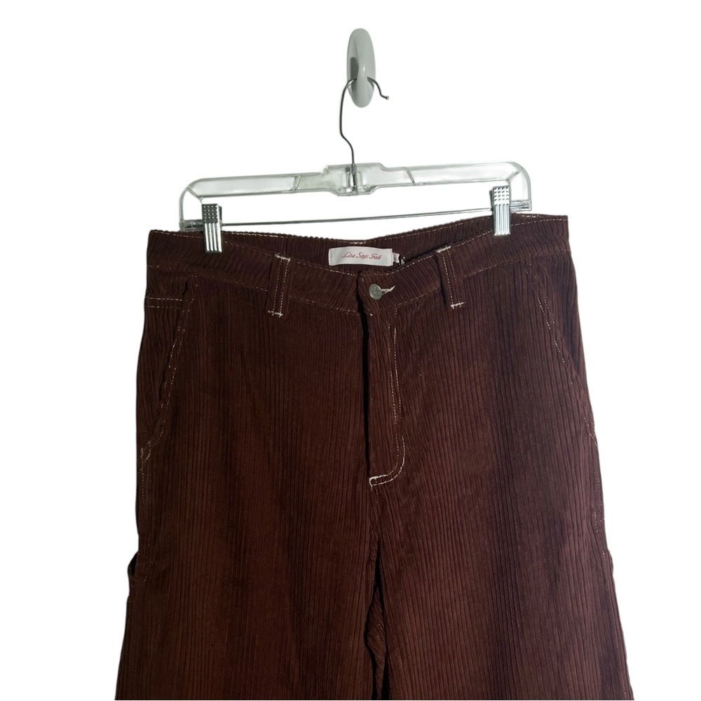 Lisa Says Gah Brown Corduroy Dylan Cherry Pants NWT Size 14 - Picture 4 of 12